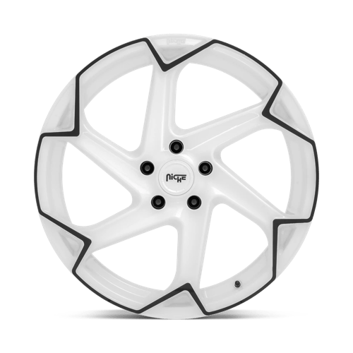 Niche 1PC M257 FLASH GLOSS WHITE WITH BLACK 20X9