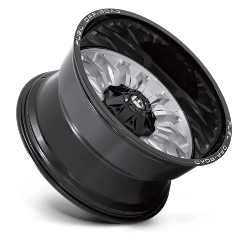 Fuel 1PC D798 ARC SILVER BRUSHED FACE WITH MILLED BLACK LIP 22X12