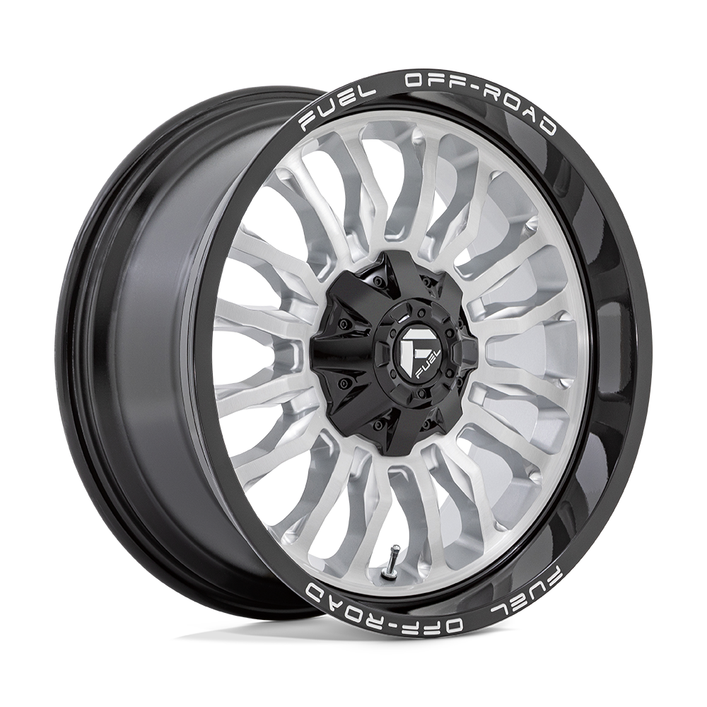 Fuel 1PC D798 ARC SILVER BRUSHED FACE WITH MILLED BLACK LIP 20X9
