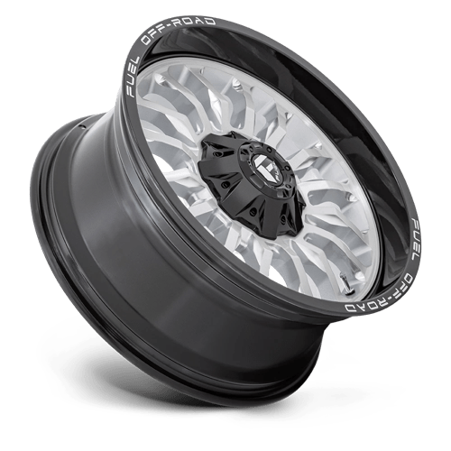 Fuel 1PC D798 ARC SILVER BRUSHED FACE WITH MILLED BLACK LIP 20X9