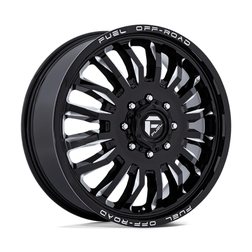 Fuel 1PC D868 ARC DUALLY GLOSS BLACK MILLED 22X8.25