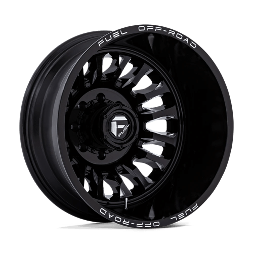 Fuel 1PC D868 ARC DUALLY GLOSS BLACK MILLED 22X8.25