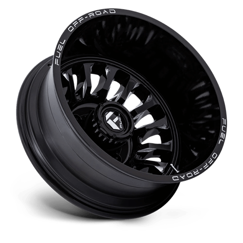 Fuel 1PC D868 ARC DUALLY GLOSS BLACK MILLED 22X8.25