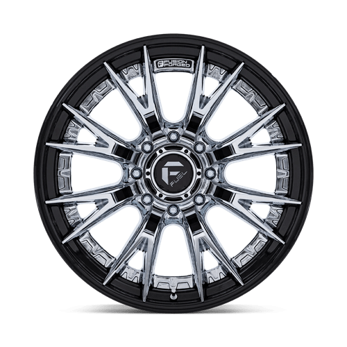 Fuel 1PC FC402 CATALYST CHROME WITH GLOSS BLACK LIP 20X9