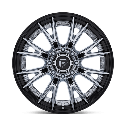 Fuel 1PC FC402 CATALYST CHROME WITH GLOSS BLACK LIP 22X10