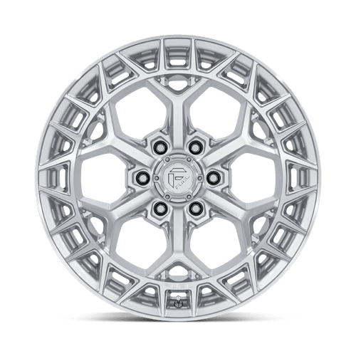 Fuel 1PC FC873 CHARGER GLOSS SILVER W/ MACHINED FACE 22X9.5