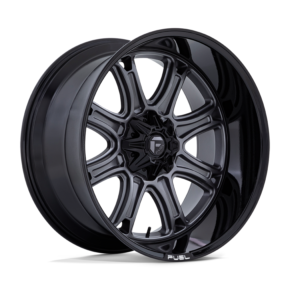 Fuel 1PC DARKSTAR MATTE GUNMETAL WITH BLACK LIP 22X9