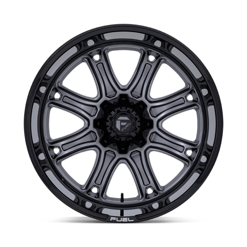 Fuel 1PC DARKSTAR MATTE GUNMETAL WITH BLACK LIP 22X9
