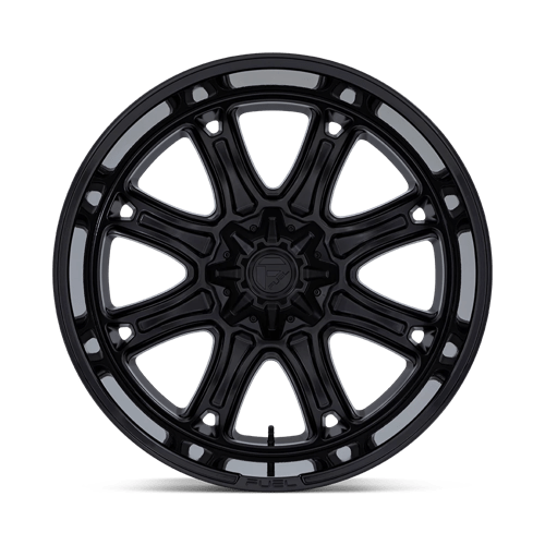 Fuel 1PC DARKSTAR MATTE BLACK WITH GLOSS BLACK LIP 22X10