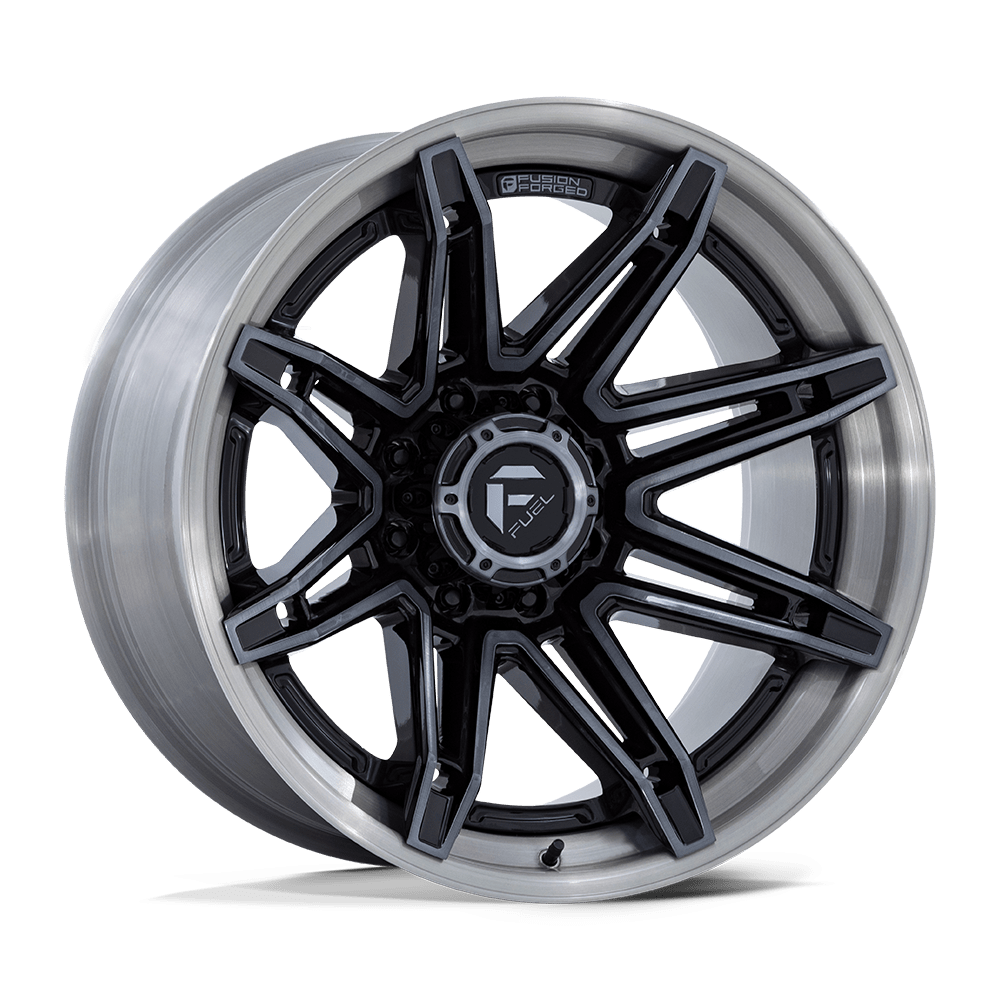 Fuel 1PC FC401 BRAWL GLOSS BLACK WITH BRUSHED GRAY TINT FACE & LIP 24X12