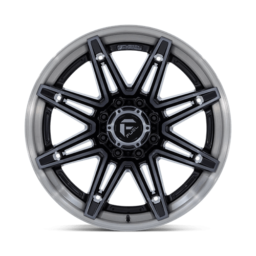 Fuel 1PC FC401 BRAWL GLOSS BLACK WITH BRUSHED GRAY TINT FACE & LIP 24X12
