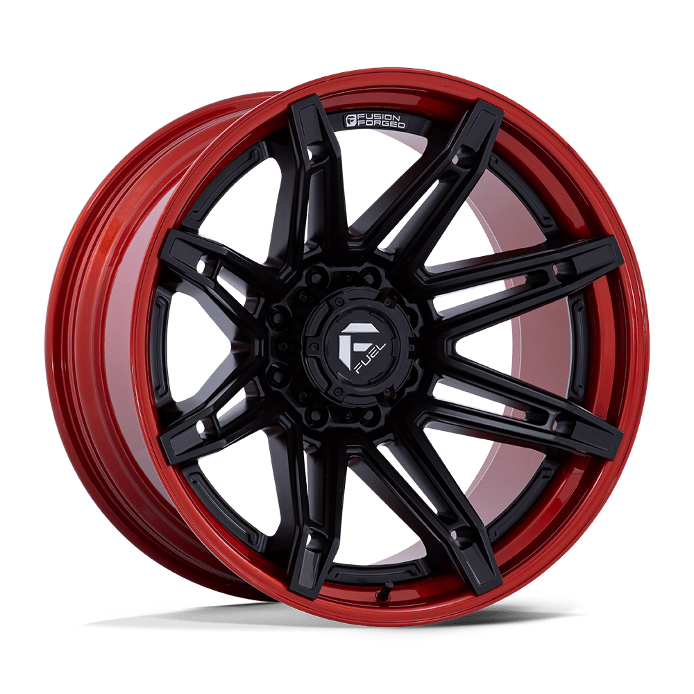Fuel 1PC FC401 BRAWL MATTE BLACK WITH CANDY RED LIP 22X12