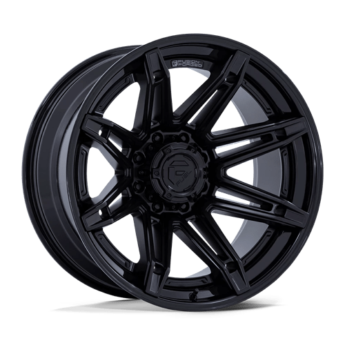 Fuel 1PC FC401 BRAWL MATTE BLACK WITH GLOSS BLACK LIP 22X10