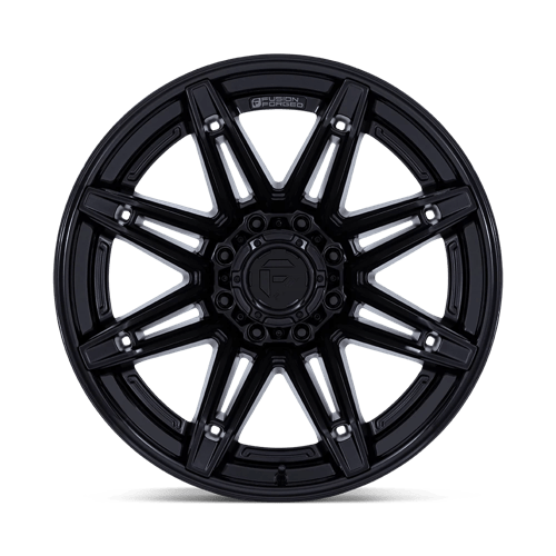 Fuel 1PC FC401 BRAWL MATTE BLACK WITH GLOSS BLACK LIP 20X10