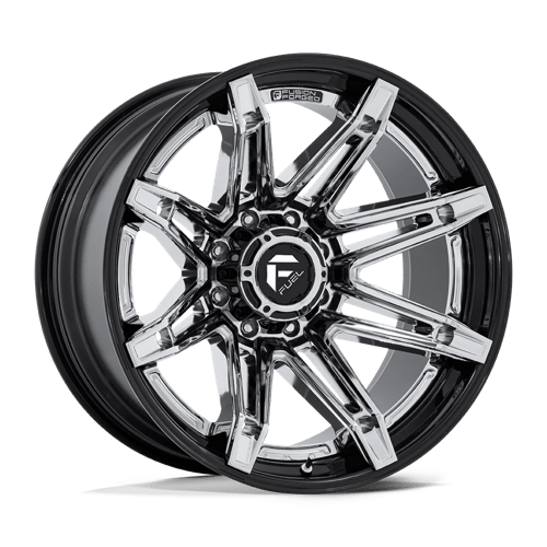 Fuel 1PC FC401 BRAWL CHROME WITH GLOSS BLACK LIP 20X10