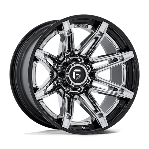 Fuel 1PC FC401 BRAWL CHROME WITH GLOSS BLACK LIP 24X12