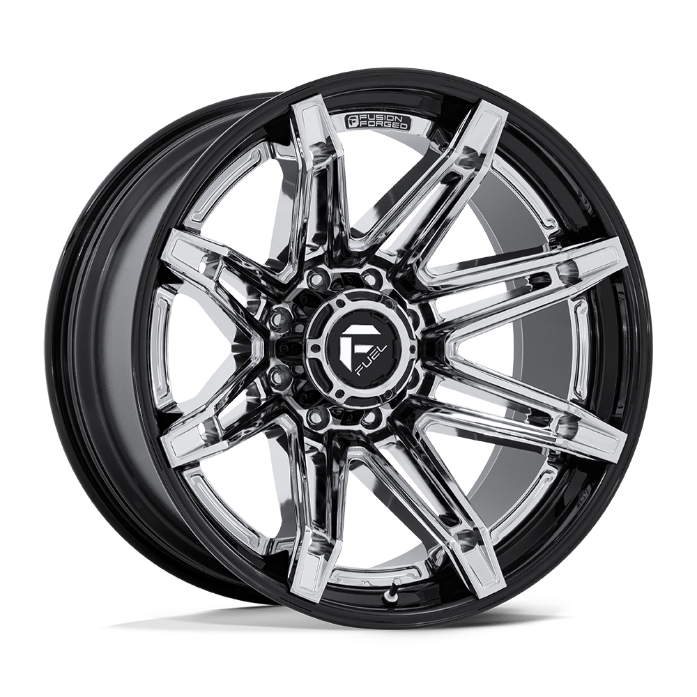 Fuel 1PC FC401 BRAWL CHROME WITH GLOSS BLACK LIP 24X12