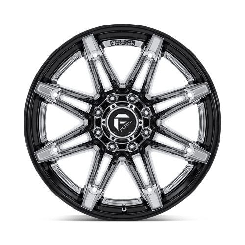 Fuel 1PC FC401 BRAWL CHROME WITH GLOSS BLACK LIP 24X12