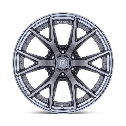 Fuel 1PC FC402 CATALYST PLATINUM WITH CHROME LIP 22X12