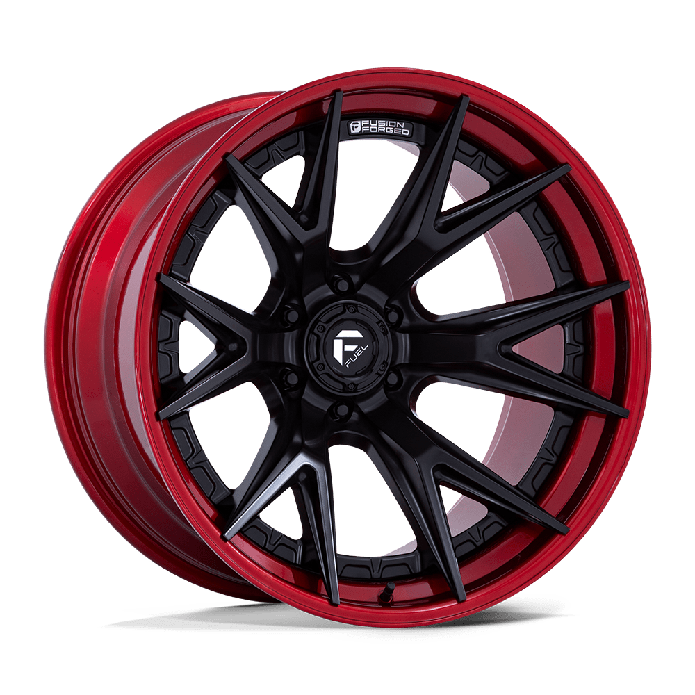 Fuel 1PC FC402 CATALYST MATTE BLACK WITH CANDY RED LIP 20X9