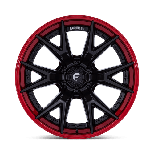 Fuel 1PC FC402 CATALYST MATTE BLACK WITH CANDY RED LIP 20X9