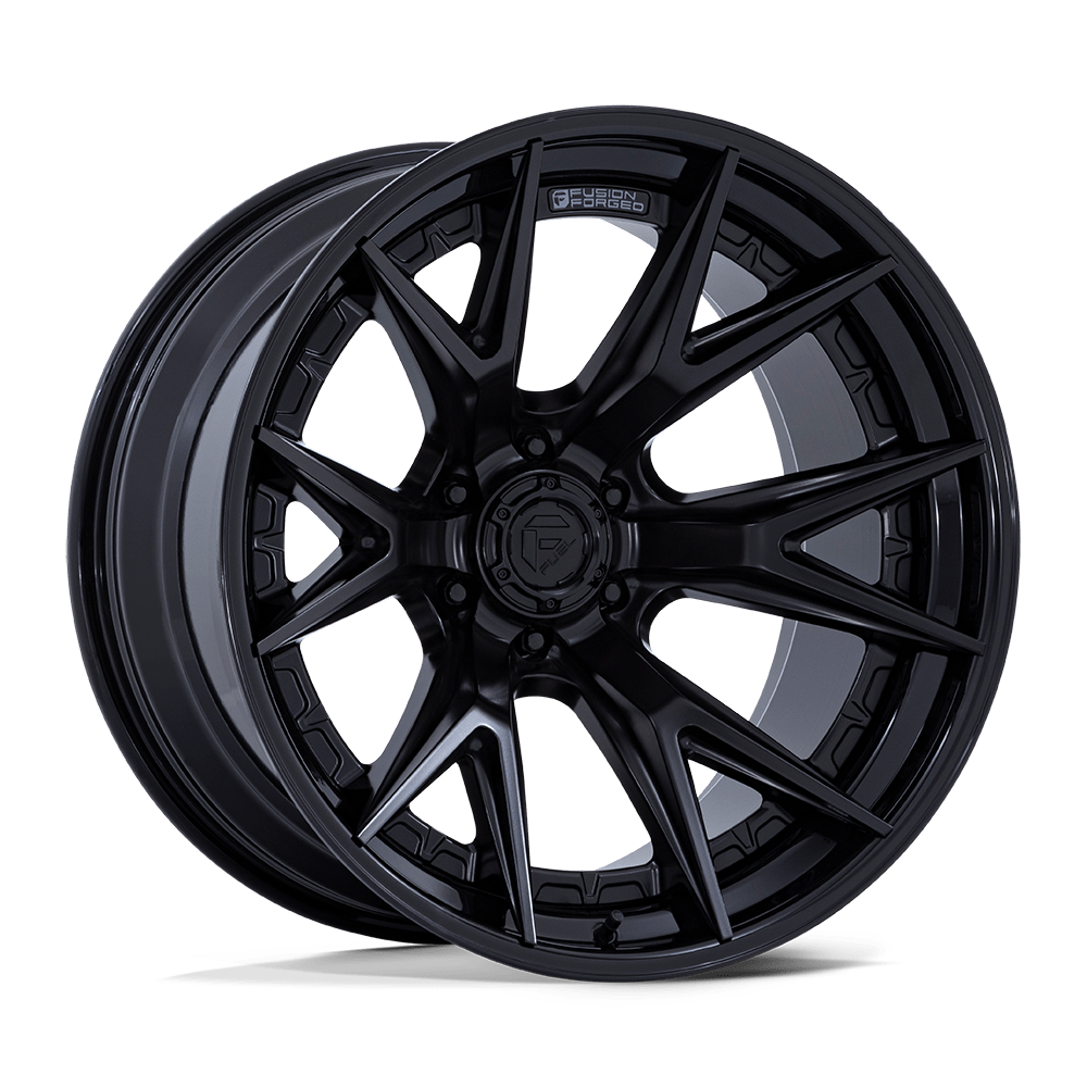 Fuel 1PC FC402 CATALYST MATTE BLACK WITH GLOSS BLACK LIP 20X9