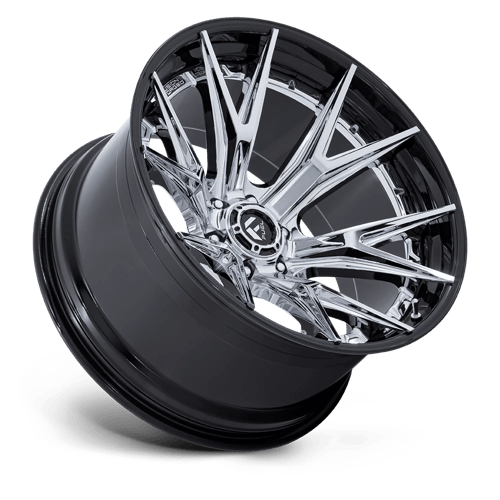 Fuel 1PC FC402 CATALYST CHROME WITH GLOSS BLACK LIP 20X9