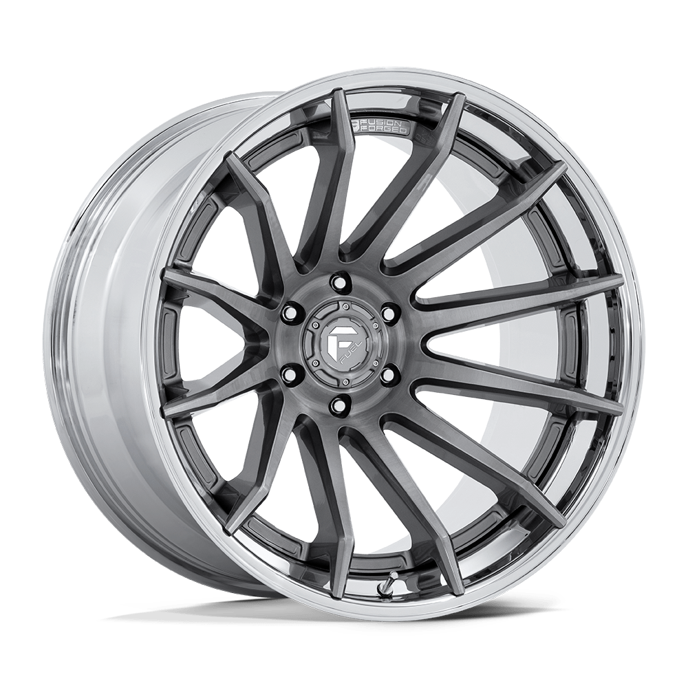Fuel 1PC FC403 BURN PLATINUM WITH CHROME LIP 22X10