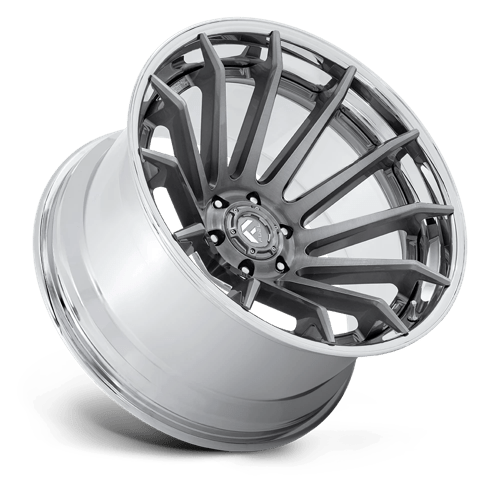 Fuel 1PC FC403 BURN PLATINUM WITH CHROME LIP 22X10