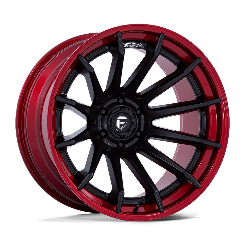 Fuel 1PC FC403 BURN MATTE BLACK WITH CANDY RED LIP 20X9