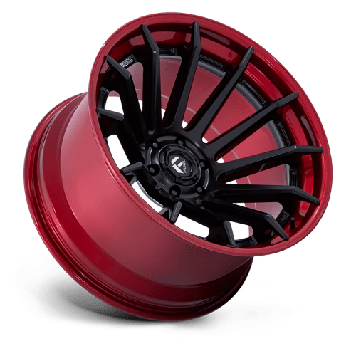 Fuel 1PC FC403 BURN MATTE BLACK WITH CANDY RED LIP 20X9