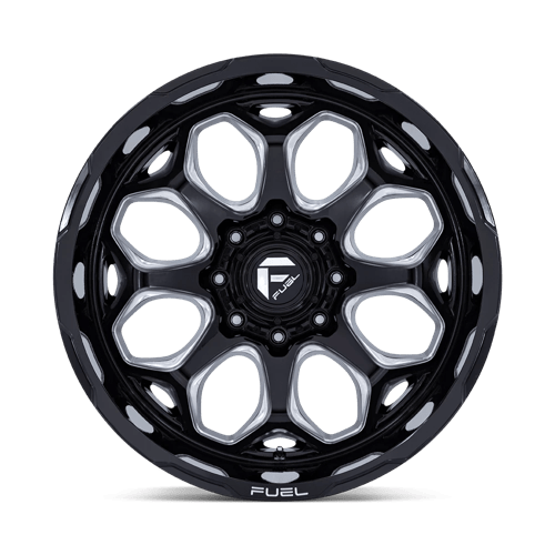 Fuel 1PC FC862 SCEPTER GLOSS BLACK MILLED 22X10