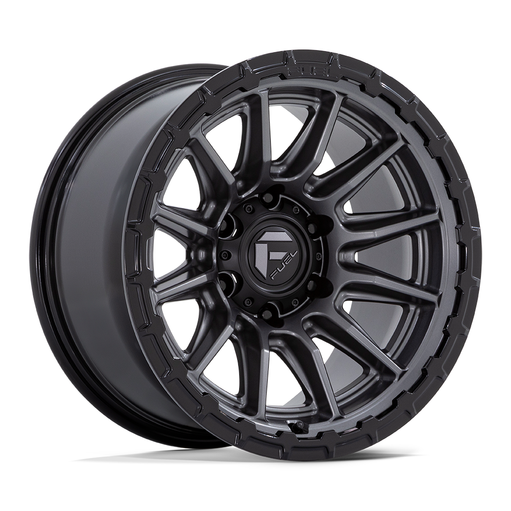 Fuel 1PC FC866 PISTON MATTE GUNMETAL W/ GLOSS BLACK LIP 20X9