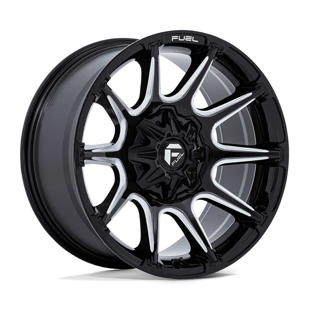 Fuel 1PC FC880 SUPER C GLOSS BLACK MILLED 22X12