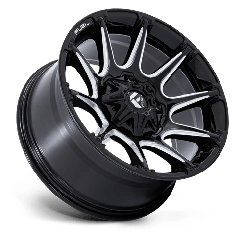 Fuel 1PC FC880 SUPER C GLOSS BLACK MILLED 22X12