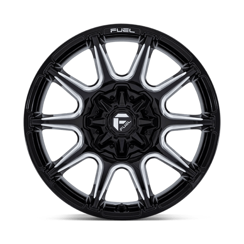 Fuel 1PC FC880 SUPER C GLOSS BLACK MILLED 22X12