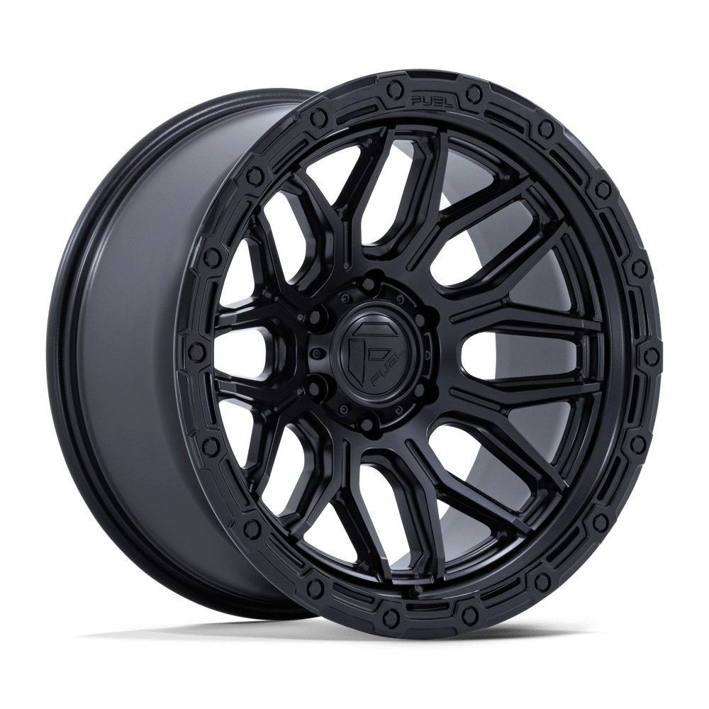 Fuel 1PC FC881 SURGE MATTE BLACK W/ GLOSS BLACK LIP 20X10