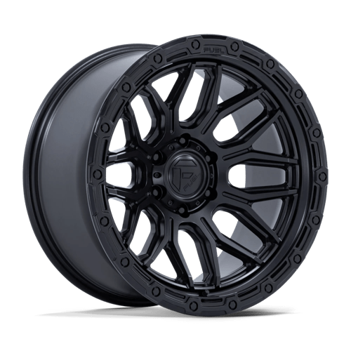 Fuel 1PC FC881 SURGE MATTE BLACK W/ GLOSS BLACK LIP 20X10