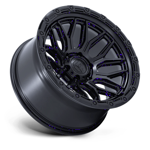 Fuel 1PC FC881 SURGE MATTE BLACK W/ GLOSS BLACK LIP 20X10