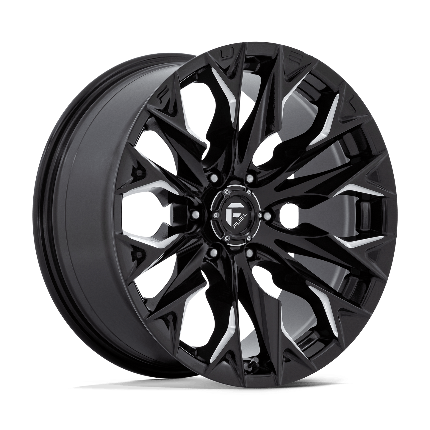 Fuel 1PC D803 FLAME GLOSS BLACK MILLED 20X9