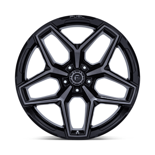 Fuel 1PC FLUX GLOSS BLACK BRUSHED FACE WITH GRAY TINT 17X9