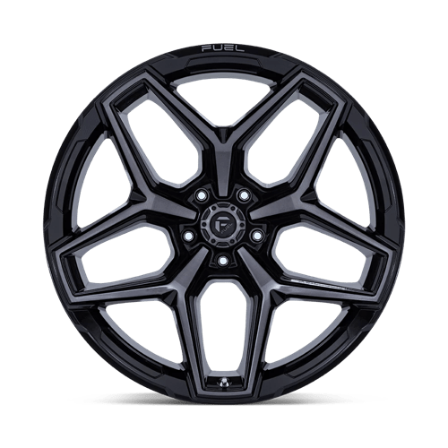 Fuel 1PC FLUX GLOSS BLACK BRUSHED FACE WITH GRAY TINT 20X10