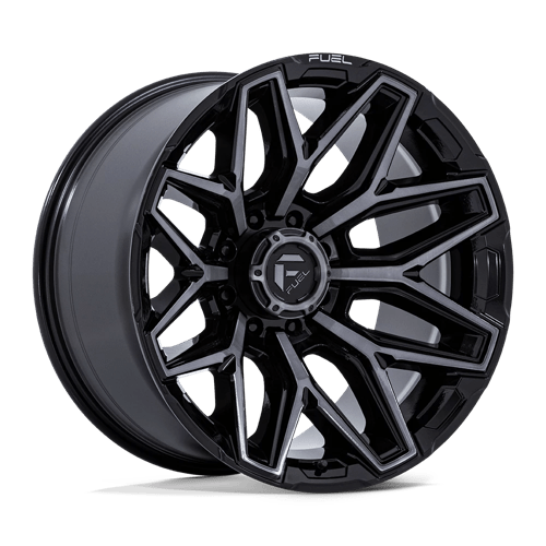 Fuel 1PC FLUX GLOSS BLACK BRUSHED FACE WITH GRAY TINT 20X10