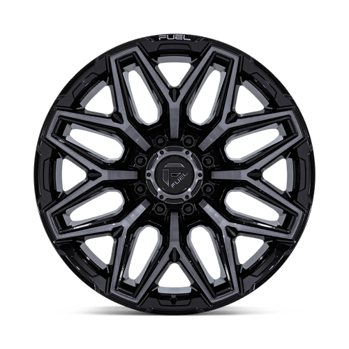 Fuel 1PC FLUX GLOSS BLACK BRUSHED FACE WITH GRAY TINT 20X10