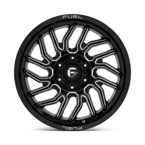 Fuel 1PC D807 HURRICANE GLOSS BLACK MILLED 20X9