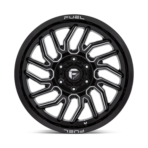 Fuel 1PC D807 HURRICANE GLOSS BLACK MILLED 20X9