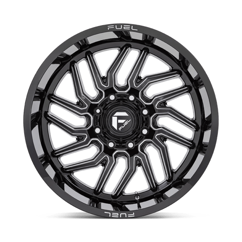 Fuel 1PC D807 HURRICANE GLOSS BLACK MILLED 20X9