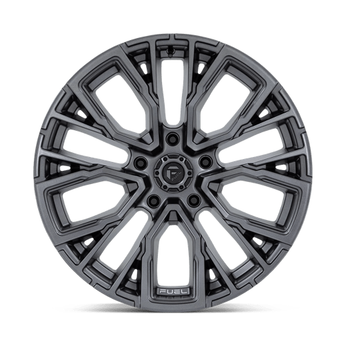 Fuel 1PC D848 REBAR MATTE GUNMETAL 20X10