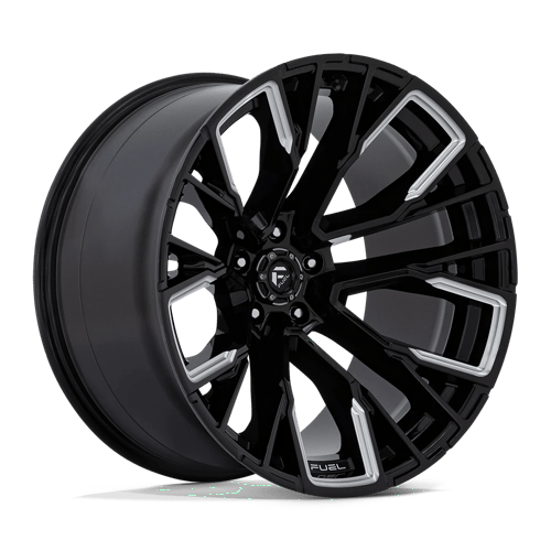 Fuel 1PC D849 REBAR GLOSS BLACK MILLED 22X12