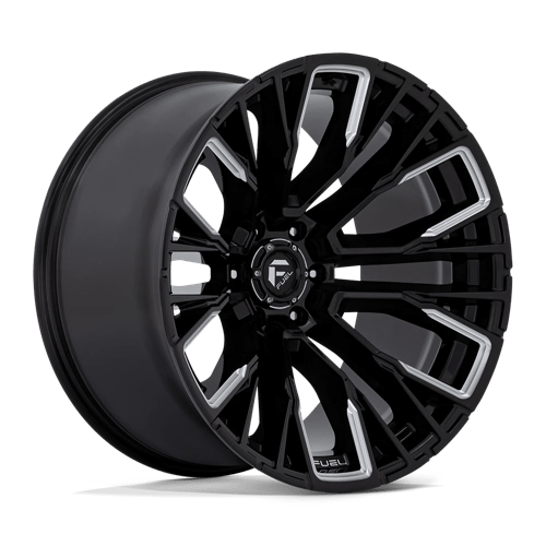 Fuel 1PC D849 REBAR GLOSS BLACK MILLED 22X12